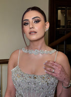Rubal Abhinav Kakkar in Stardust Corseted Drape Set