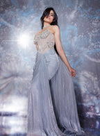 Diya Gangar in Stardust Corseted Drape Set