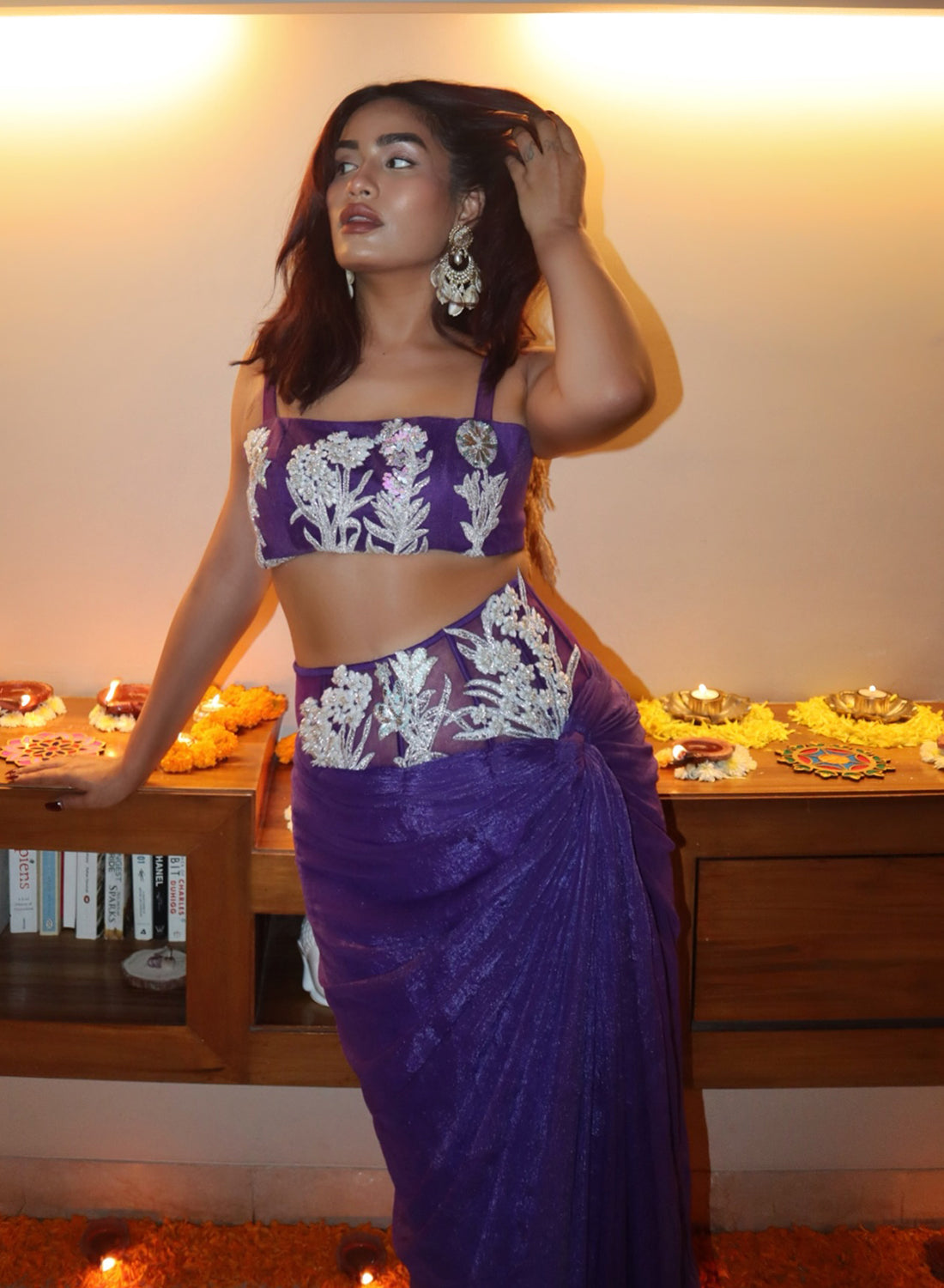 Abeera Mir in Geena Singh in Luna Set