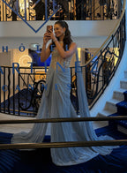 Roma Shan Baig in Stardust Corseted Drape Set