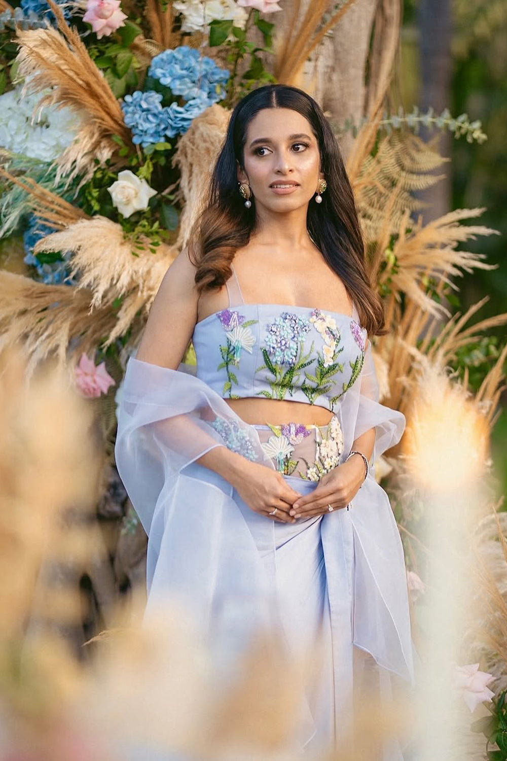 Madhura Raul in Mykonos- Corseted Belt Drape Set