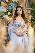 Madhura Raul in Mykonos- Corseted Belt Drape Set