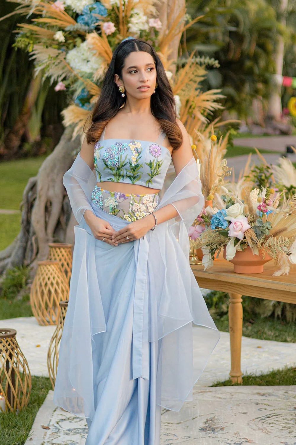 Mykonos- Corseted Belt Drape Set