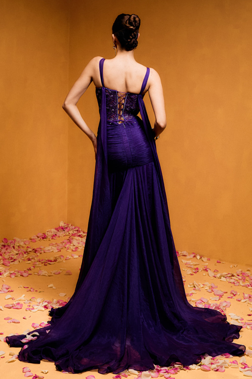 Amethyst Corset Drapped Skirt