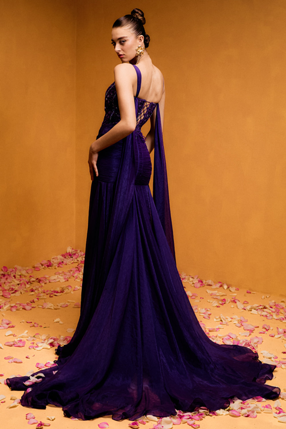 Amethyst Corset Drapped Skirt – Taali