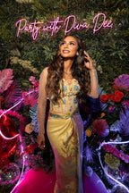 Danya in Mimosa Draped Skirt Blouse