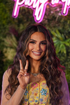 Danya in Mimosa Draped Skirt Blouse