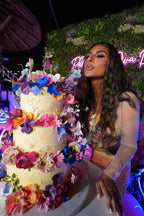 Danya in Mimosa Draped Skirt Blouse