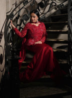 Tehreem Imran in Custom Red Enchanted Garden