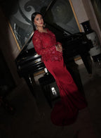 Tehreem Imran in Custom Red Enchanted Garden