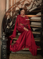 Tehreem Imran in Custom Red Enchanted Garden