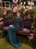 Hina Malik in Custom Emerald Green Enchanted Garden