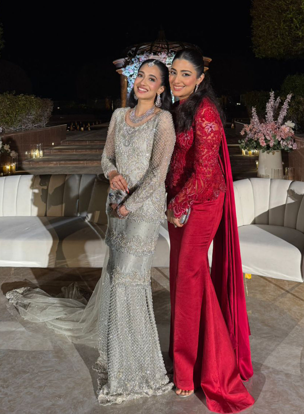 Tehreem Imran in Custom Red Enchanted Garden