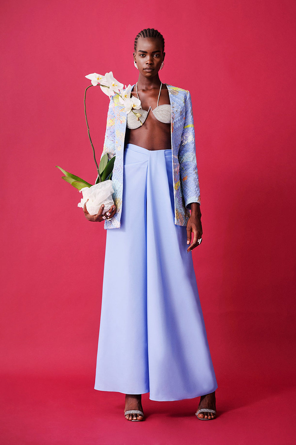 Banana palm Quilted Jacket Set