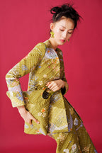 Banana palm Quilted jacket Set