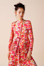 Frida halter jacket with draped skirt
