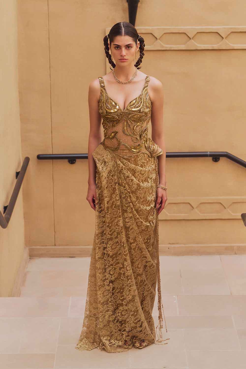 Gold Wave Gown