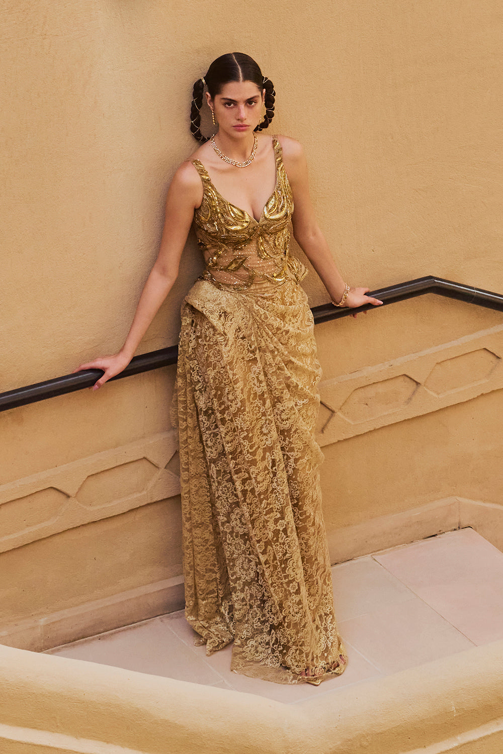 Gold Wave Gown