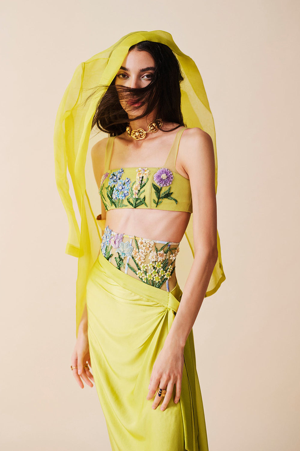 Mykonos- Corseted Belt Drape Set