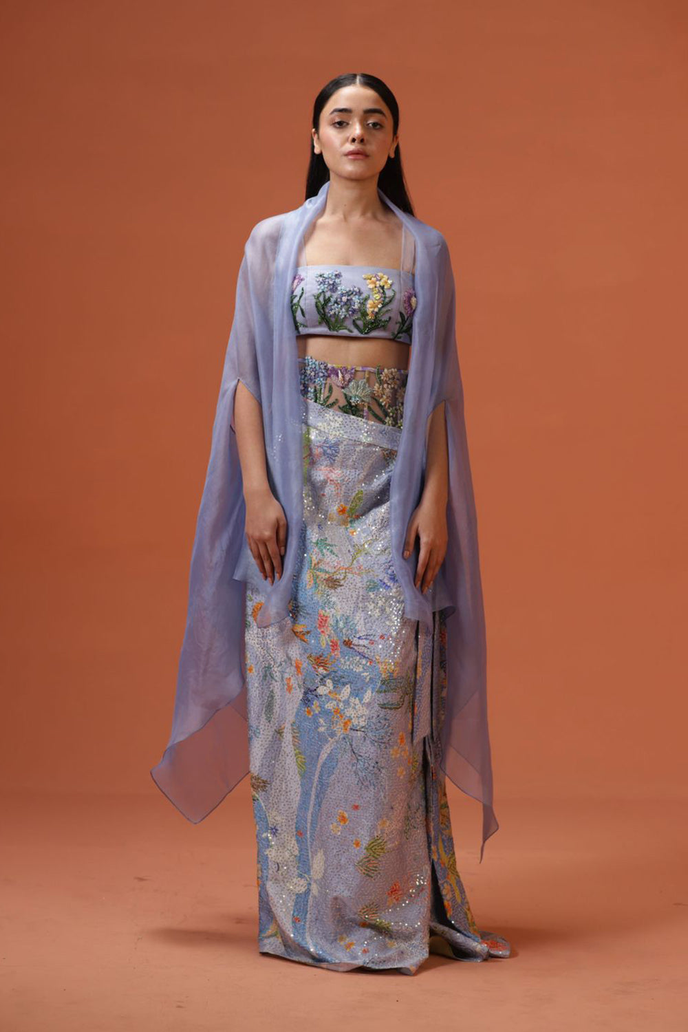 Cher look-corseted Belt Drape Set