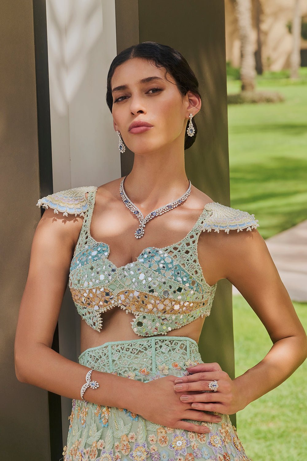 Sea Shell Bloom Lehenga Set