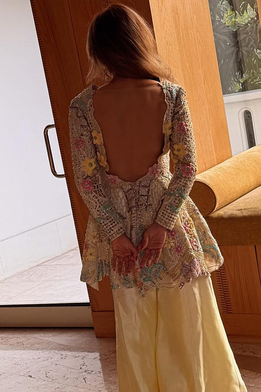 Canary Peplum Dress Set